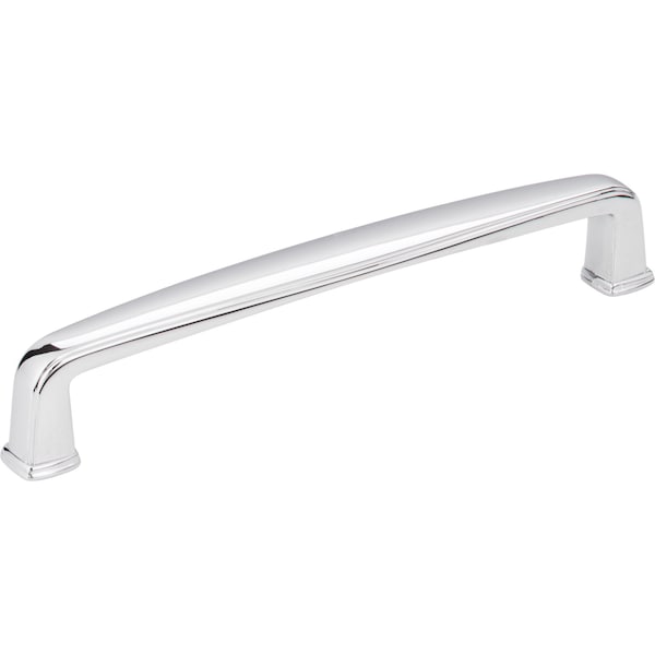 Jeffrey Alexander 128 mm Center-to-Center Polished Chrome Square Milan 1 Cabinet Pull 1092-128PC - main